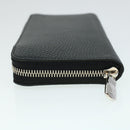 LOUIS VUITTON Zippy Wallet Vertical Taurillon Leather Black M58804 Auth 45066S-4