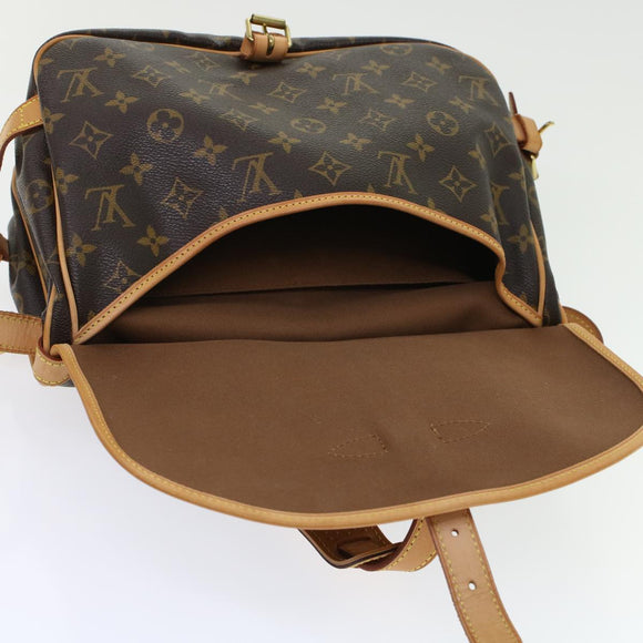 LOUIS VUITTON Monogram Saumur 30 Shoulder Bag M42256 LV Auth 45666AV