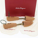 Salvatore Ferragamo Shoes Keeper Wood Metal Beige Auth 45678-17