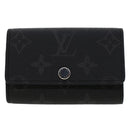 LOUIS VUITTON Monogram Eclipse Multicles6 Key Case M82603 LV Auth 45696A-13
