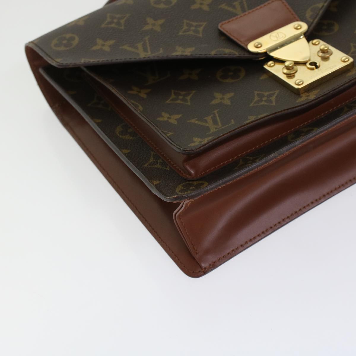 LOUIS VUITTON Monogram Monceau28 Hand Bag 2way M51185 LV Auth 46093