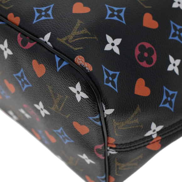 LOUIS VUITTON Monogram Game On Neverfull MM Shoulder Bag M57483 LV Auth 46152S