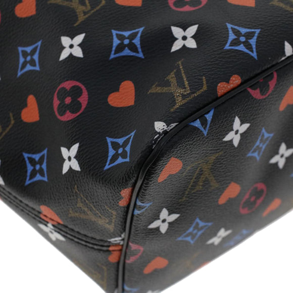 LOUIS VUITTON Monogram Game On Neverfull MM Shoulder Bag M57483 LV Auth 46152S