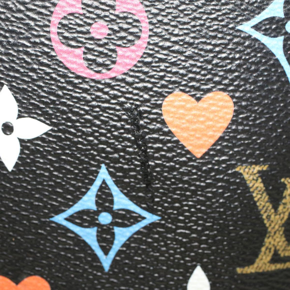 LOUIS VUITTON Monogram Game On Neverfull MM Schultertasche M57483 LV Auth 46152S