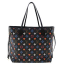 LOUIS VUITTON Monogram Game On Neverfull MM Schultertasche M57483 LV Auth 46152S-2