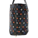 LOUIS VUITTON Monogram Game On Neverfull MM Schultertasche M57483 LV Auth 46152S-4