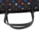 LOUIS VUITTON Monogram Game On Neverfull MM Schultertasche M57483 LV Auth 46152S-7