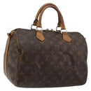 LOUIS VUITTON Monogram Speedy Bandouliere 30 Hand Bag 2way M41112 LV Auth 46219-1