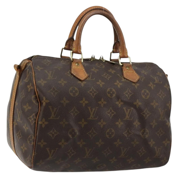 LOUIS VUITTON Monogram Speedy Bandouliere 30 Hand Bag 2way M41112 LV Auth 46219