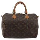 LOUIS VUITTON Monogram Speedy Bandouliere 30 Hand Bag 2way M41112 LV Auth 46219-2