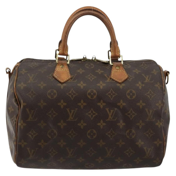 LOUIS VUITTON Monogram Speedy Bandouliere 30 Hand Bag 2way M41112 LV Auth 46219