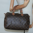 LOUIS VUITTON Monogram Speedy Bandouliere 30 Hand Bag 2way M41112 LV Auth 46219-27