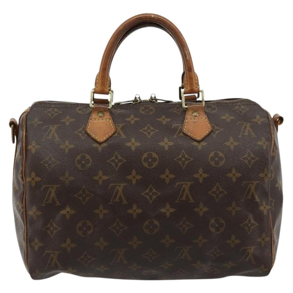 LOUIS VUITTON Monogram Speedy Bandouliere 30 Hand Bag 2way M41112 LV Auth 46219