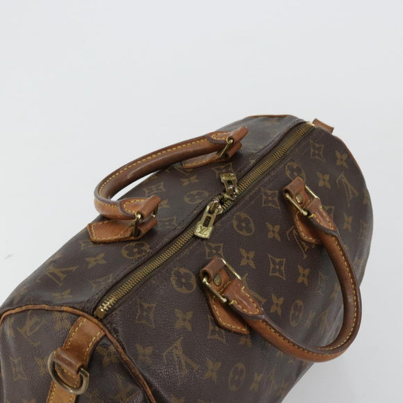 LOUIS VUITTON Monogram Speedy Bandouliere 30 Hand Bag 2way M41112 LV Auth 46219