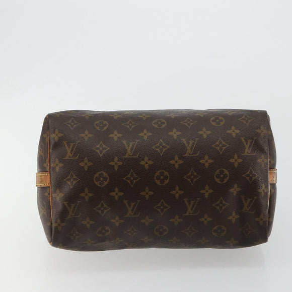LOUIS VUITTON Monogram Speedy Bandouliere 30 Hand Bag 2way M41112 LV Auth 46219