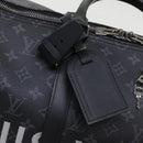 LOUIS VUITTON Eclipse Split Keepall Bandouliere 50 Boston Bag M43817 Auth 46325S-20