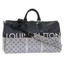 LOUIS VUITTON Eclipse Split Keepall Bandouliere 50 Boston Bag M43817 Auth 46325S-1