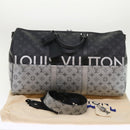LOUIS VUITTON Eclipse Split Keepall Bandouliere 50 Boston Bag M43817 Auth 46325S-12