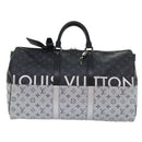 LOUIS VUITTON Eclipse Split Keepall Bandouliere 50 Boston Bag M43817 Auth 46325S-13