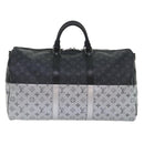 LOUIS VUITTON Eclipse Split Keepall Bandouliere 50 Boston Bag M43817 Auth 46325S-2