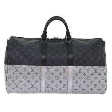 LOUIS VUITTON Eclipse Split Keepall Bandouliere 50 Boston Bag M43817 Auth 46325S - 0