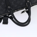 LOUIS VUITTON Eclipse Split Keepall Bandouliere 50 Boston Bag M43817 Auth 46325S-8
