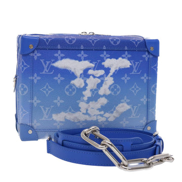 LOUIS VUITTON Monogram Clouds Soft Trunk Shoulder Bag Blue M45430 LV Auth 46350S
