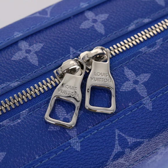 LOUIS VUITTON Monogram Clouds Soft Trunk Shoulder Bag Blue M45430 LV Auth 46350S