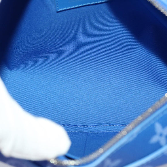 LOUIS VUITTON Monogram Clouds Soft Trunk Shoulder Bag Blue M45430 LV Auth 46350S