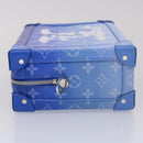 LOUIS VUITTON Monogram Clouds Soft Trunk Shoulder Bag Blue M45430 LV Auth 46350S-4