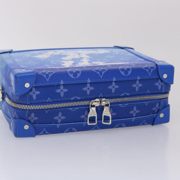 LOUIS VUITTON Monogram Clouds Soft Trunk Shoulder Bag Blue M45430 LV Auth 46350S