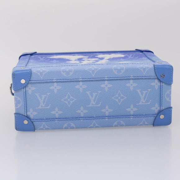 LOUIS VUITTON Monogram Clouds Soft Trunk Shoulder Bag Blue M45430 LV Auth 46350S