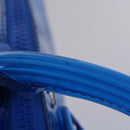 LOUIS VUITTON Monogram Vinyl Keepall Bandouliere 50 Bag Blue M53272 Auth 46351S-8