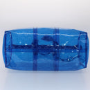 LOUIS VUITTON Monogram Vinyl Keepall Bandouliere 50 Bag Blue M53272 Auth 46351S-5