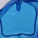 LOUIS VUITTON Monogram Vinyl Keepall Bandouliere 50 Bag Blue M53272 Auth 46351SM-24