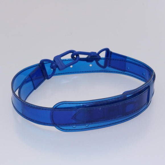 LOUIS VUITTON Monogram Vinyl Keepall Bandouliere 50 Bag Blue M53272 Auth 46351S