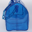 LOUIS VUITTON Monogram Vinyl Keepall Bandouliere 50 Bag Blue M53272 Auth 46351S-3