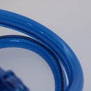 LOUIS VUITTON Monogram Vinyl Keepall Bandouliere 50 Bag Blue M53272 Auth 46351S-14