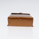 LOUIS VUITTON Monogram Vernis Cigarette Case Bronze M91156 LV Auth 46537-15