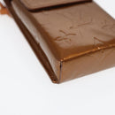 LOUIS VUITTON Monogram Vernis Cigarette Case Bronze M91156 LV Auth 46537-8