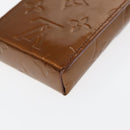 LOUIS VUITTON Monogram Vernis Cigarette Case Bronze M91156 LV Auth 46537-9