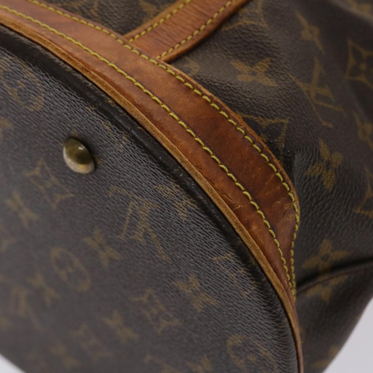 LOUIS VUITTON Monogram Bucket GM Shoulder Bag M42236 LV Auth 46607