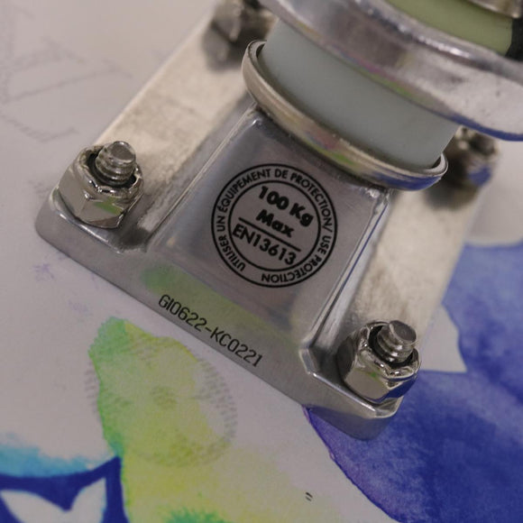 LOUIS VUITTON Monogram Water Color Skateboard Wood 22SS White GI0622 Auth 46805SM