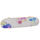 LOUIS VUITTON Monogram Water Color Skateboard Wood 22SS White GI0622 Auth 46805SM-1