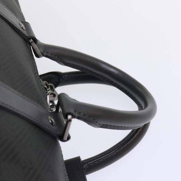 LOUIS VUITTON Damier Carbon Keepall Bandouliere 45 Bag Black N41324 Auth 46967SV