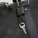LOUIS VUITTON Damier Carbon Keepall Bandouliere 45 Bag Black N41324 Auth 46967SV-21