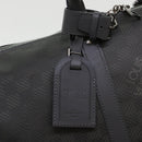 LOUIS VUITTON Damier Carbon Keepall Bandouliere 45 Bag Black N41324 Auth 46967SV-22