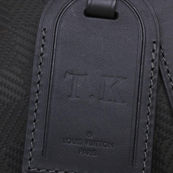 LOUIS VUITTON Damier Carbon Keepall Bandouliere 45 Bag Black N41324 Auth 46967SV