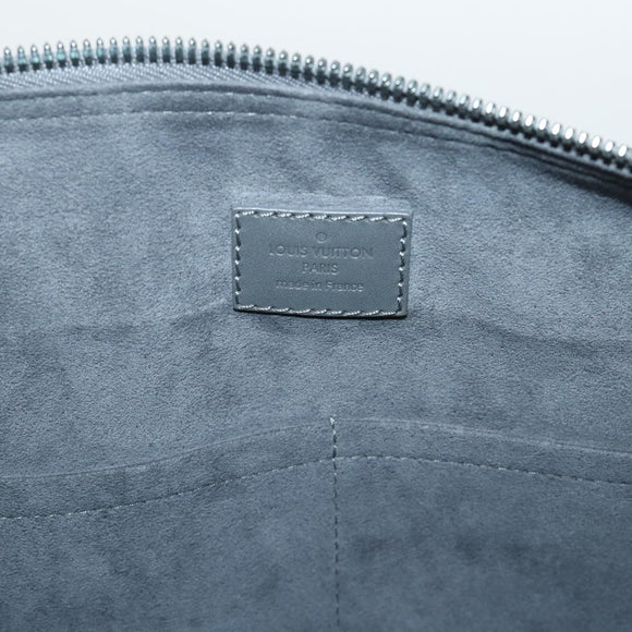 LOUIS VUITTON Damier Carbon Keepall Bandouliere 45 Bag Black N41324 Auth 46967SV