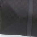 LOUIS VUITTON Damier Carbon Keepall Bandouliere 45 Bag Black N41324 Auth 46967SV-2